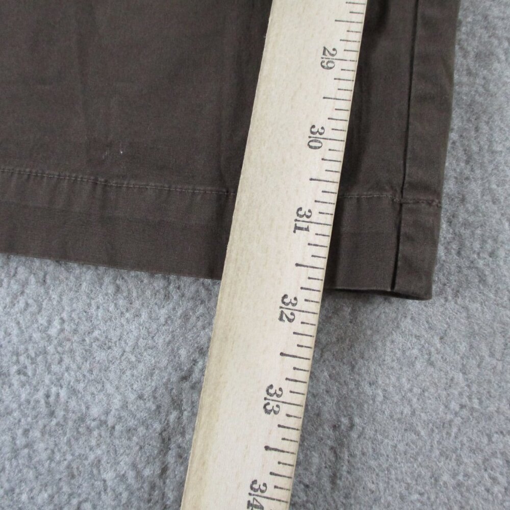 SKIMS Cotton Poplin Pants Womens Medium Brown Washed Dark Sepia Wide Leg NWT NEW - Picture 9 of 13